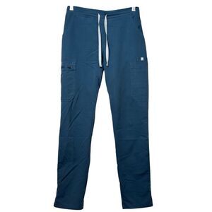 Figs Yoga Skinny Cargo Nurse Medical Scrub Quiet Navy Pants Women's XS
